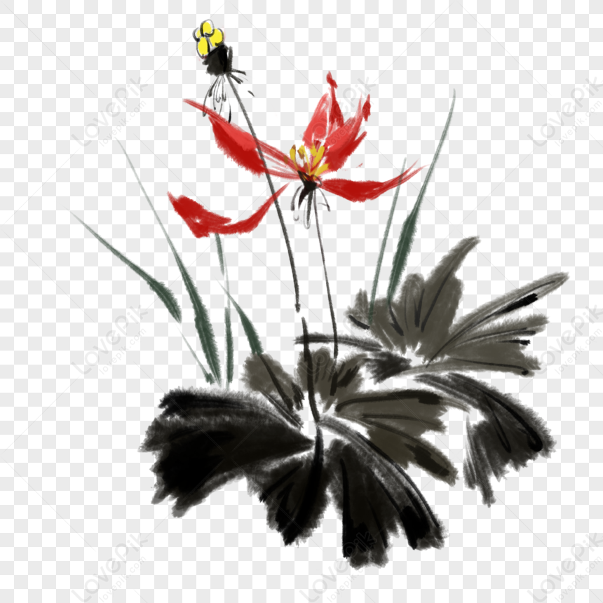 Ink Lotus PNG Transparent And Clipart Image For Free Download Lovepik 401232686