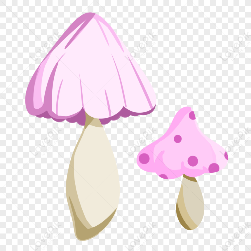 Mushroom, Mushroom Mushrooms, Light Pink, Cartoon Mushroom PNG ...