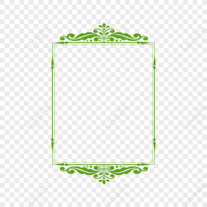 Shading Border, Green Simple, Elegant Frame, Frame Simple PNG Picture ...