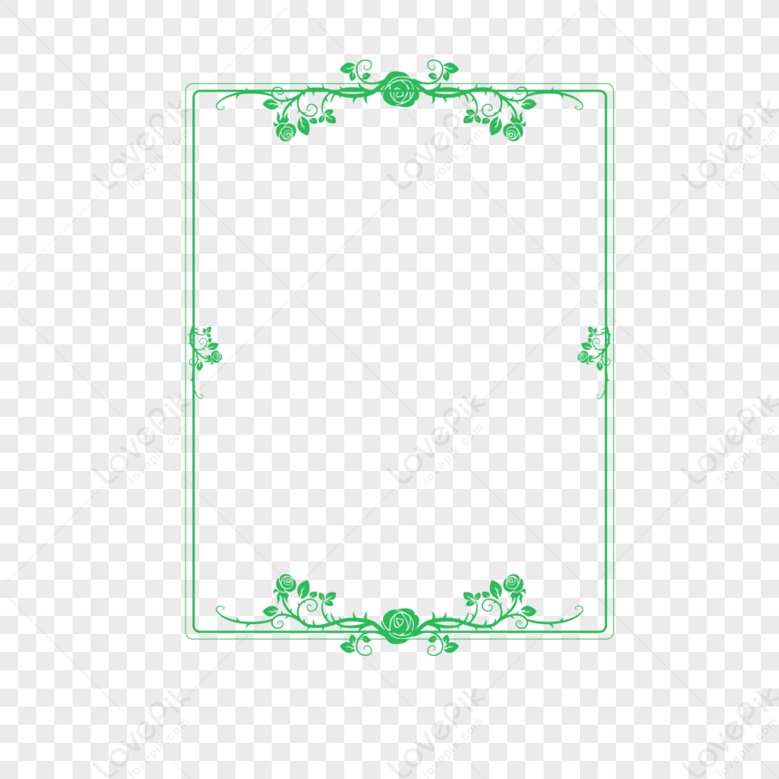 Shading Border, Art Frame, Frame Green, Frame Simple PNG Image And ...