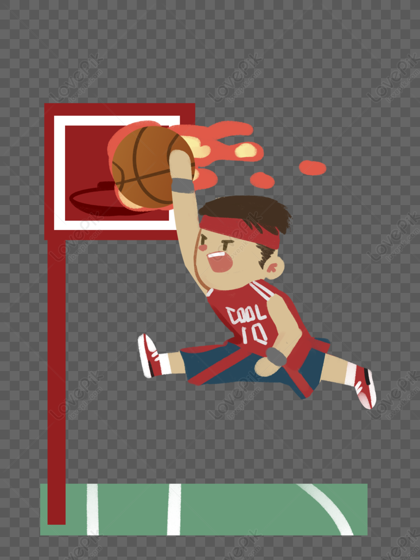 Boy Playing Slam Dunk Png Image Free Download And Clipart Image For