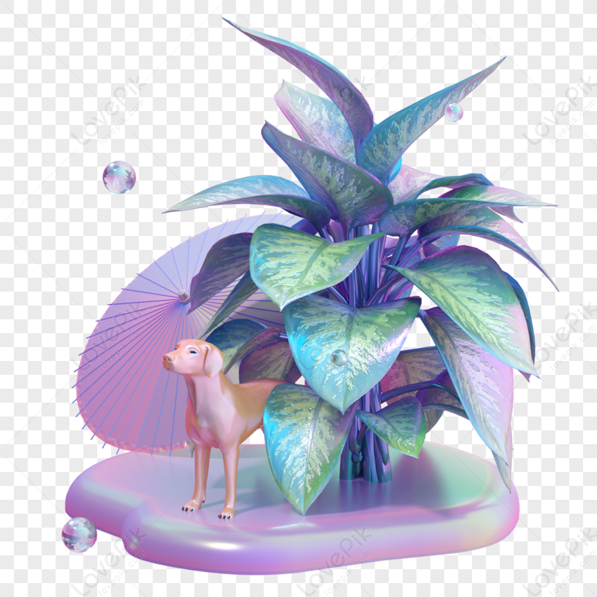 plant clipart png of a dog