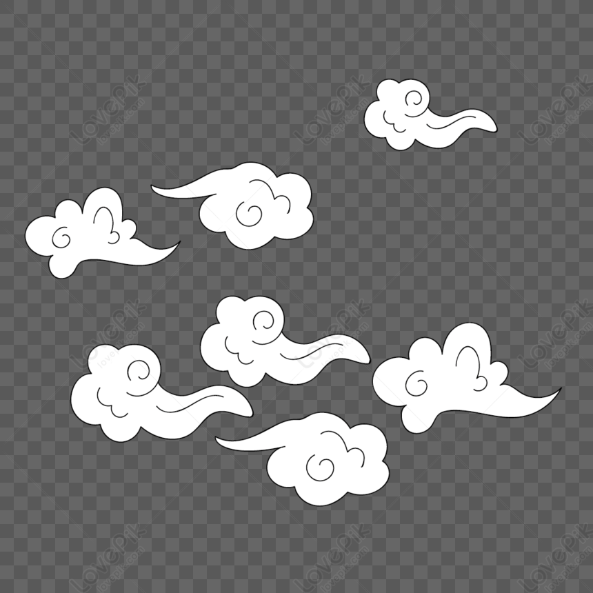 Cloud Decoration PNG White Transparent And Clipart Image For Free Download  - Lovepik | 401452212
