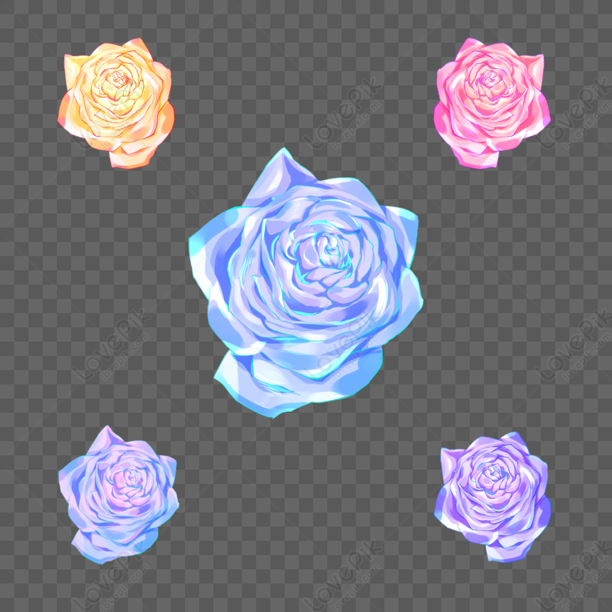 Rosa De Cristal PNG Imágenes Gratis - Lovepik