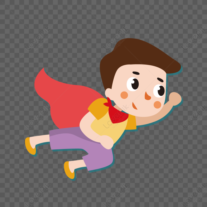 Niño Volador De Superman PNG Imágenes Gratis - Lovepik