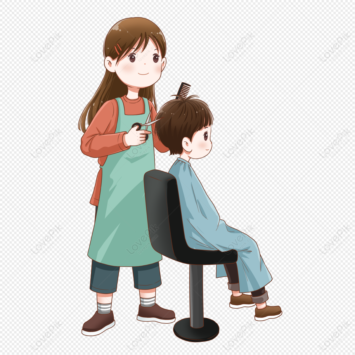 Hair Cutting PNG Images With Transparent Background | Free Download On  Lovepik