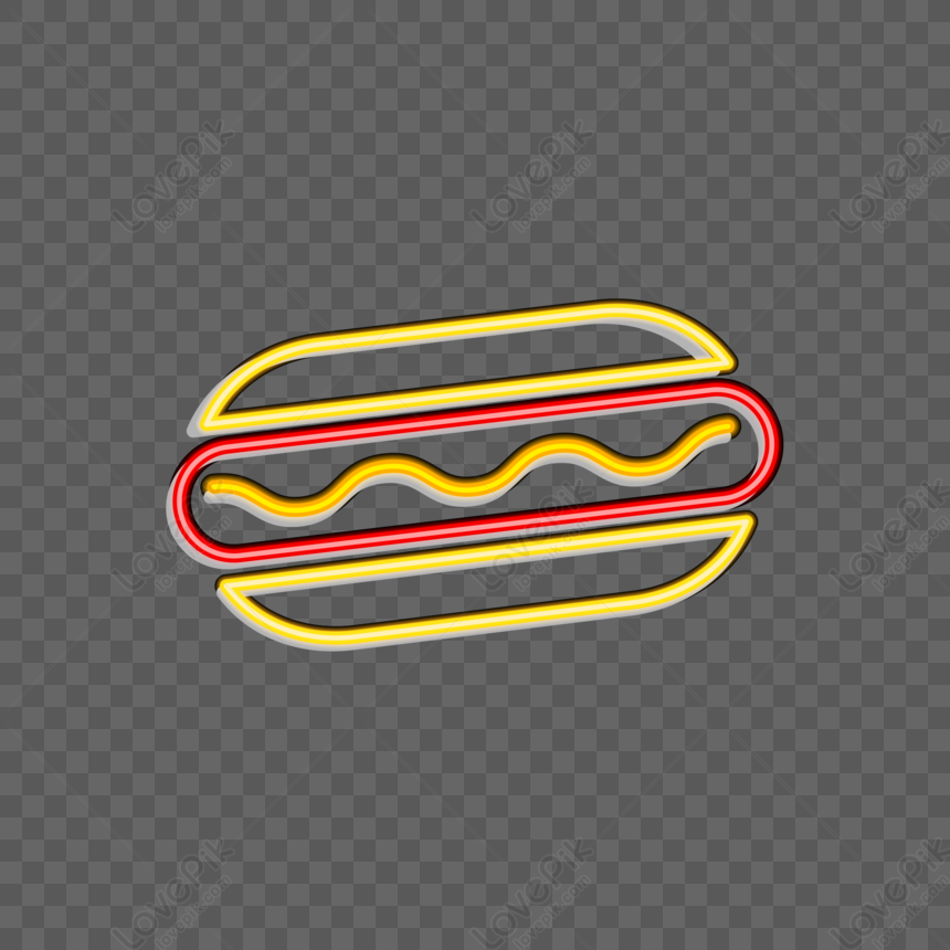 gambar-elemen-neon-hot-dog-png-unduh-gratis-lovepik