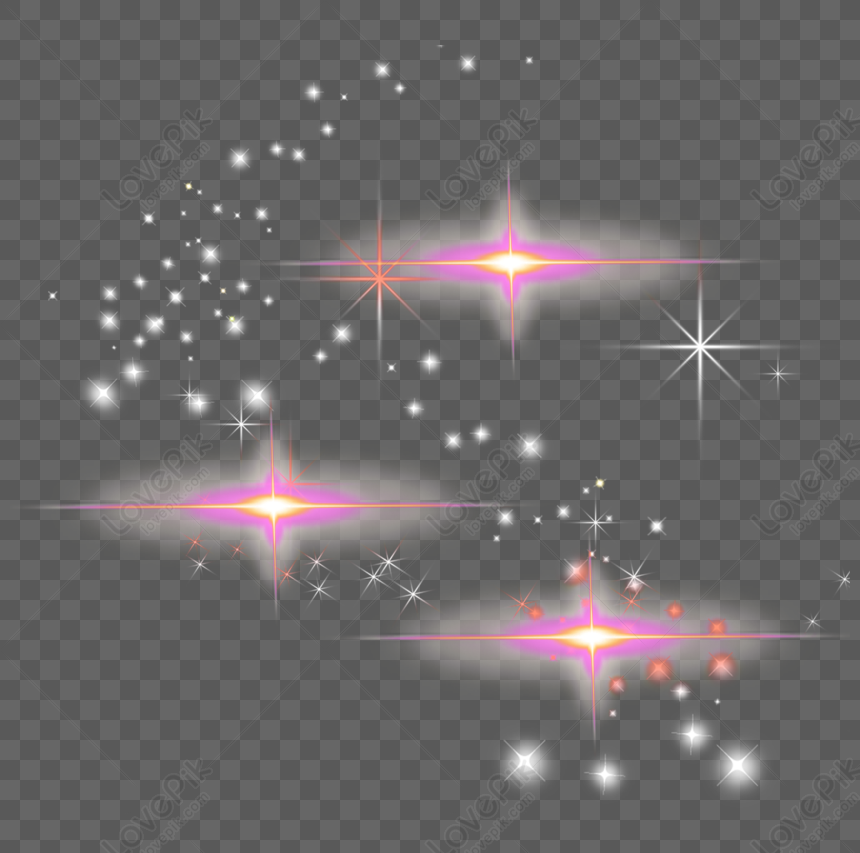 Pink Star Effect, Material, Starlight, Stars Free PNG And Clipart Image ...