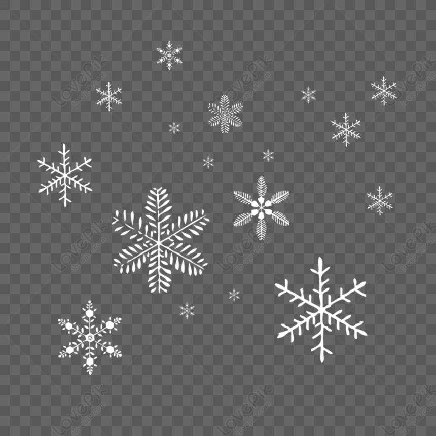 White Snowflakes PNG Transparent Images Free Download