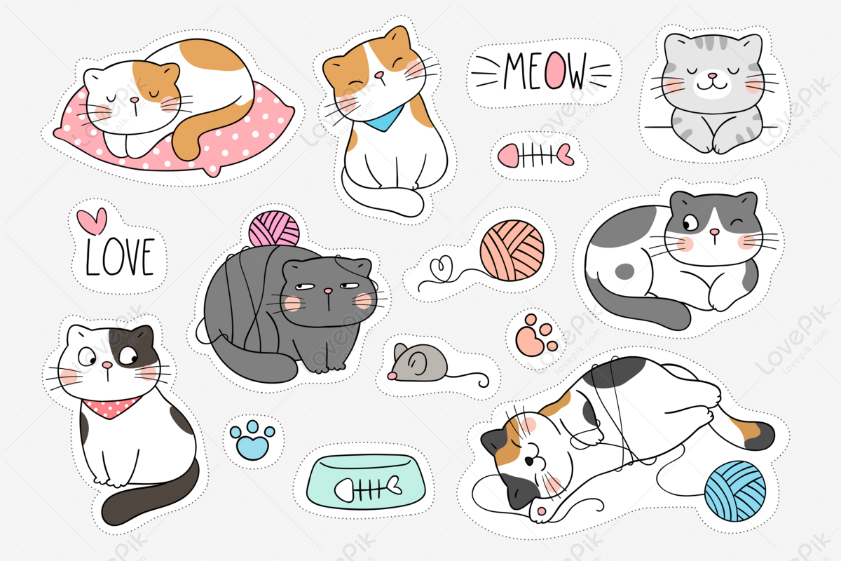 Funny Cat PNG Transparent Images Free Download, Vector Files