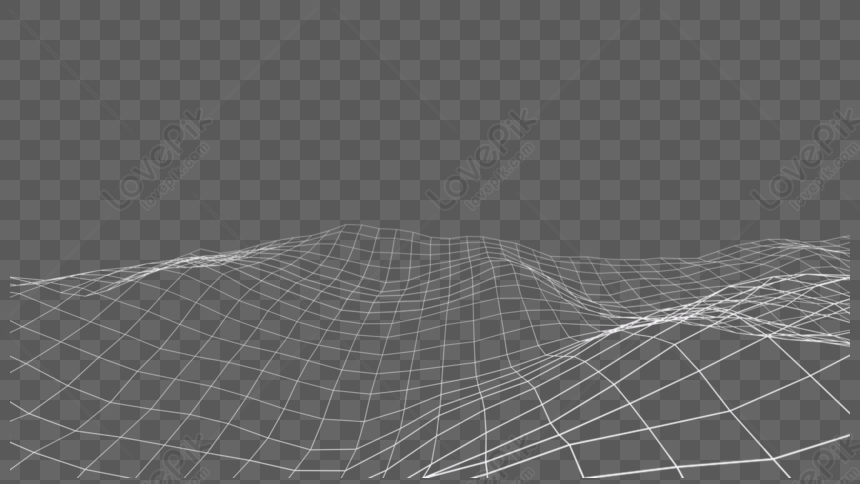 Wave Geometry Line, Landscape Vector, Black White, White Wire PNG ...