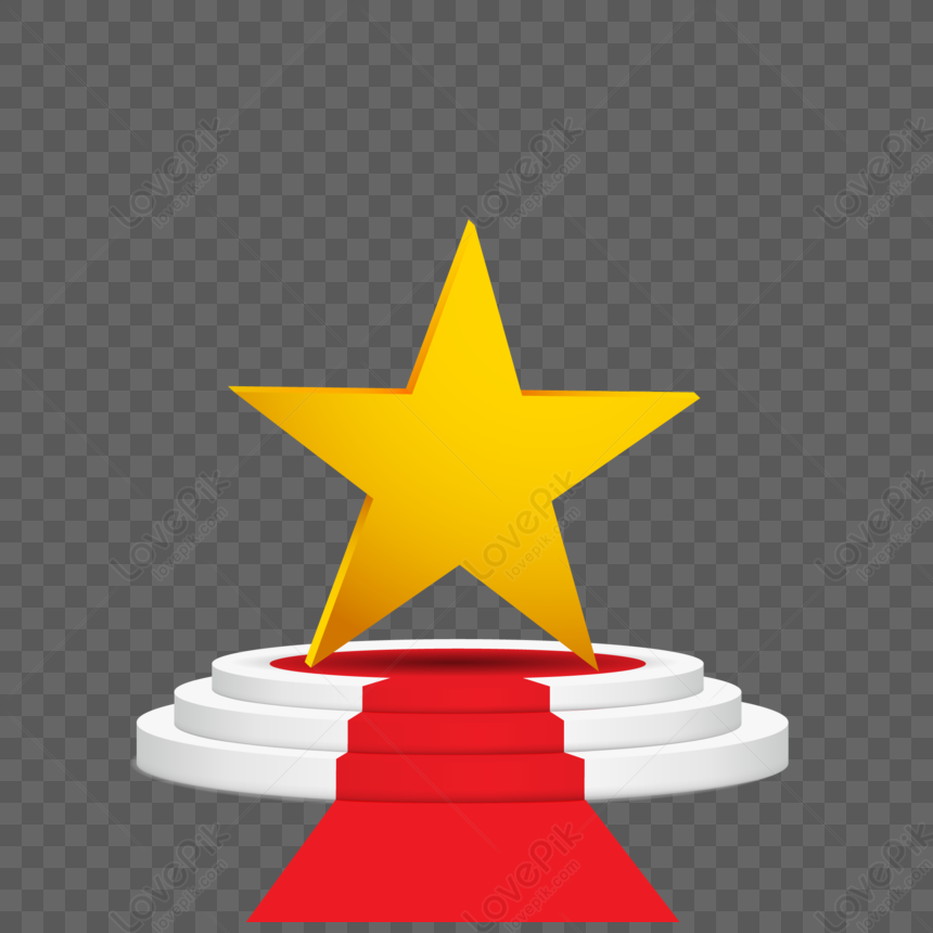 Vector Five-pointed Star, Red Carpet, Star Emblem, Five PNG White ...