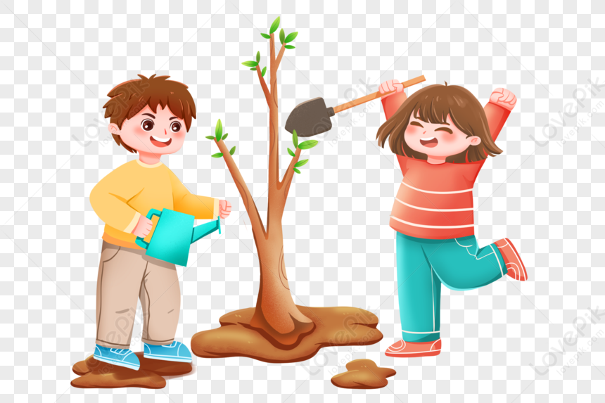 Child Planting Tree Png Image And Clipart Image For Free Download 