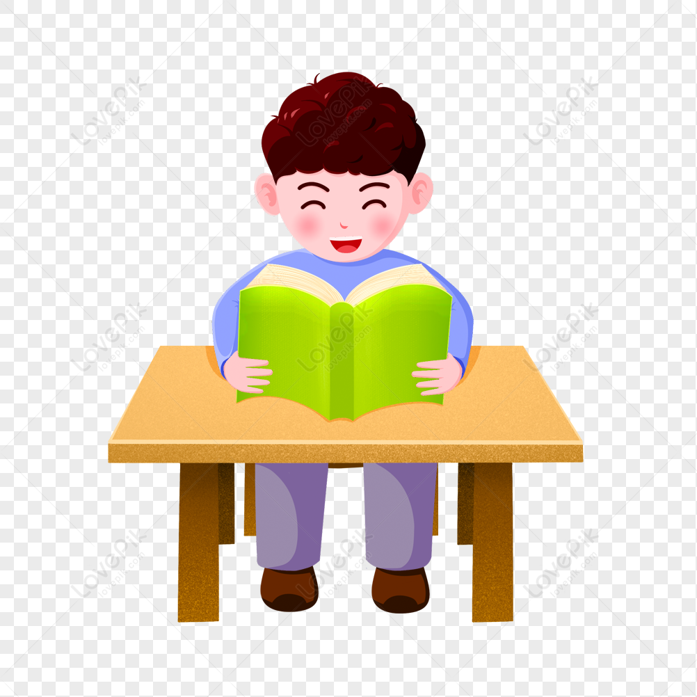 Little Boy Reading, Student, World Reading Day, Little Boys PNG Picture ...