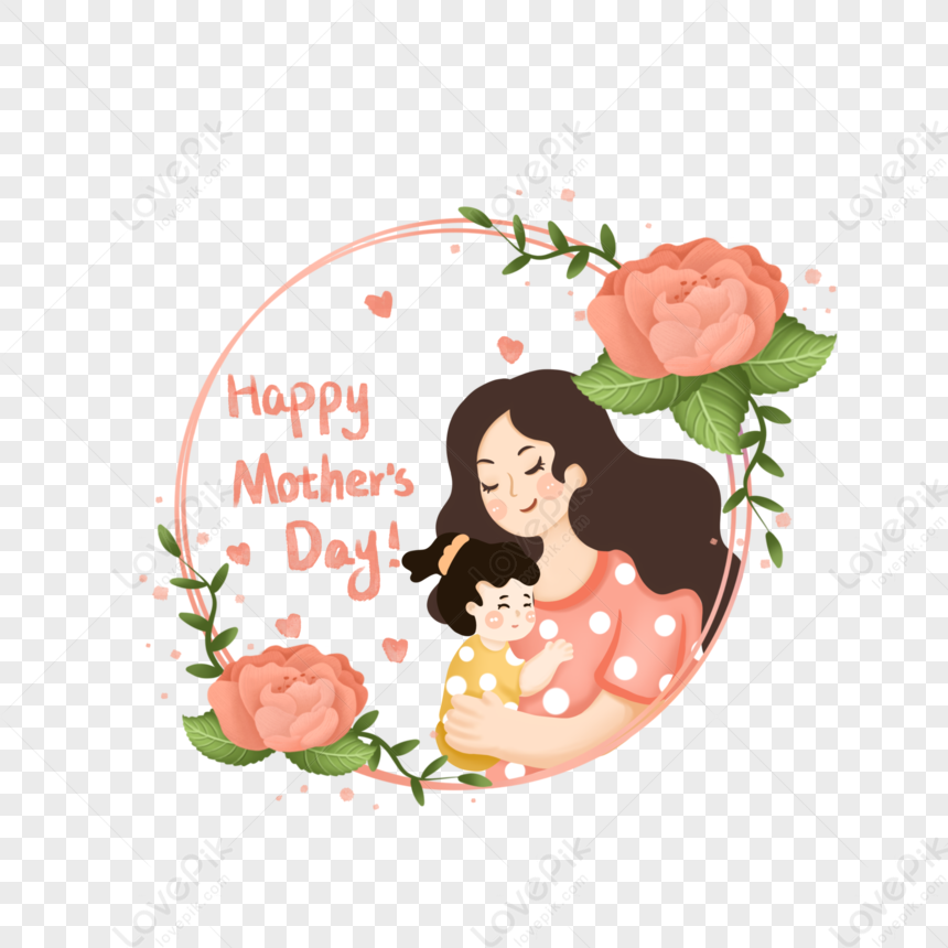 Beautiful Girl Petals Border, Mother's Day, Border, Envelope PNG  Transparent Image And Clipart Image For Free Download - Lovepik