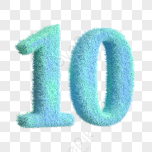 Number - 10 png images