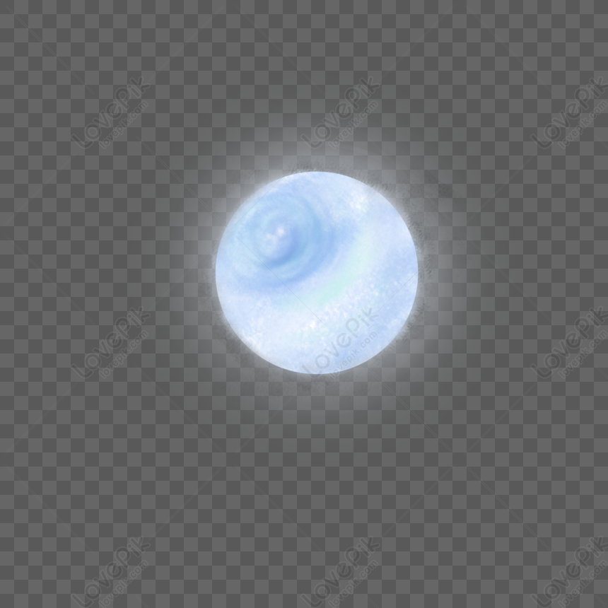 Free: Blue Planet Moon Png Image - Blue Full Moon Png 