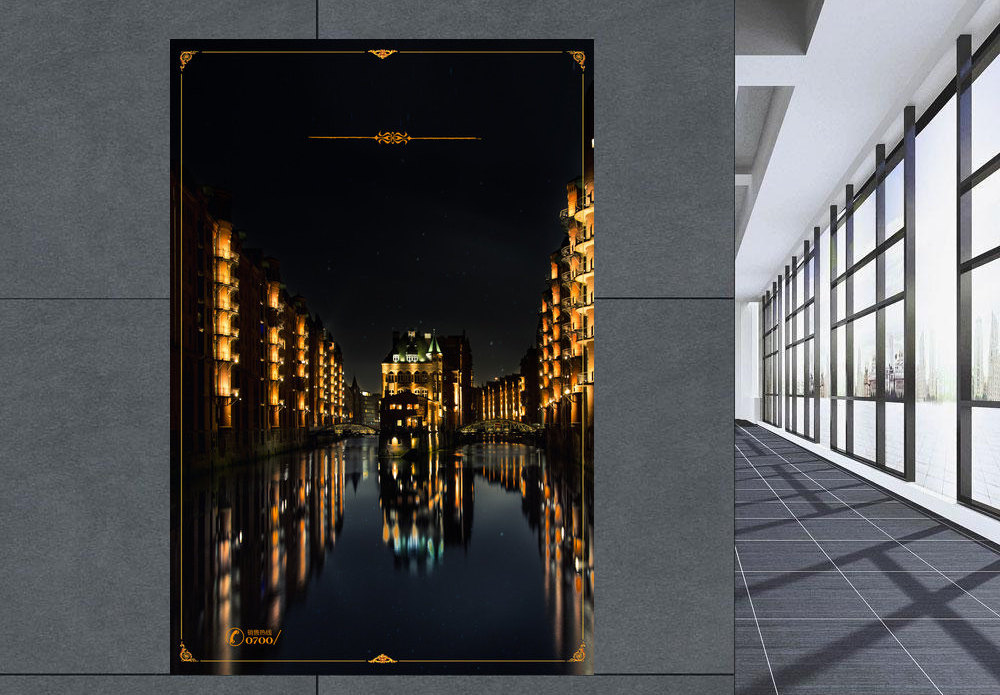 Black gold high-end real estate posters design template image_picture ...