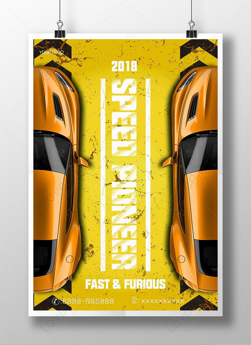 Cool Domineering Car Poster Design