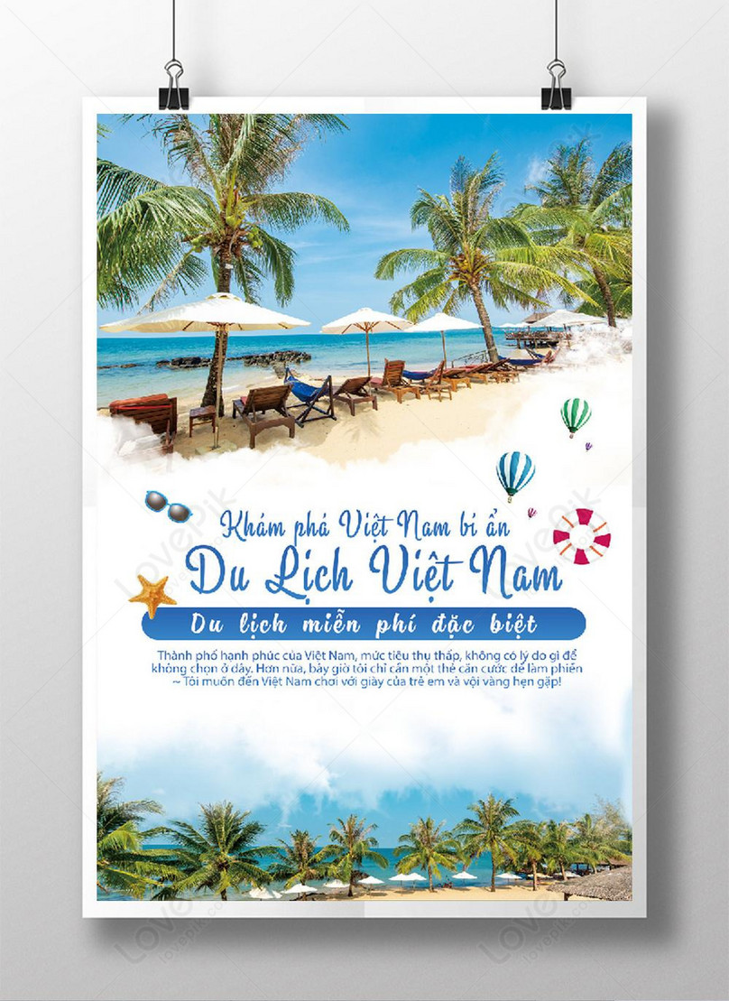 Mẫu Phong Cảnh Biển đẹp Cùng Bạn Nha Trang Tour Du Lịch Poster Với ...