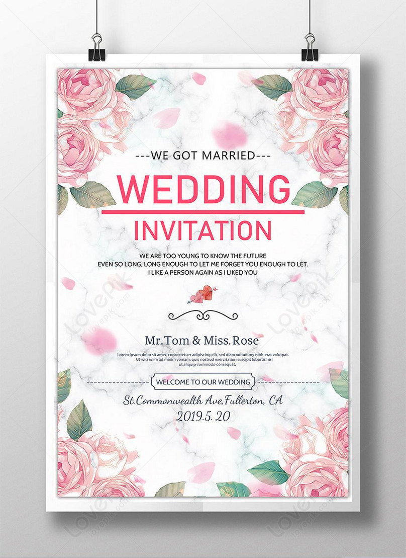 Wedding Poster Template