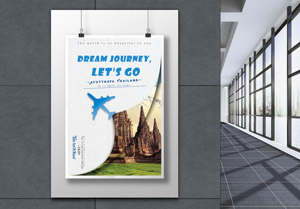 thailand travel poster, tourist, travel, trip template
