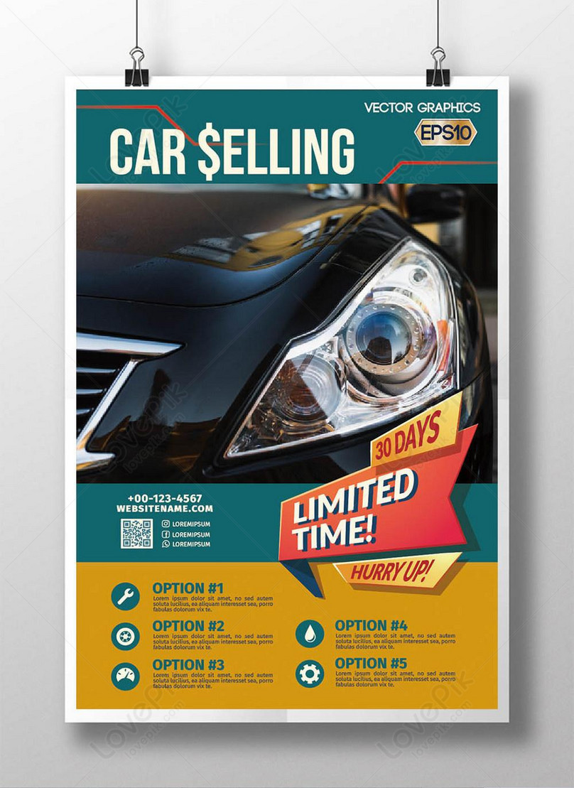 Cool Car Promotion Poster Template, good poster, car poster, promotion poster