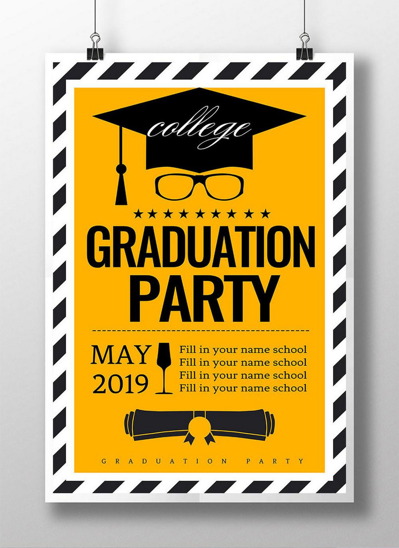 Graduation poster design template image_picture free download 450019199 ...