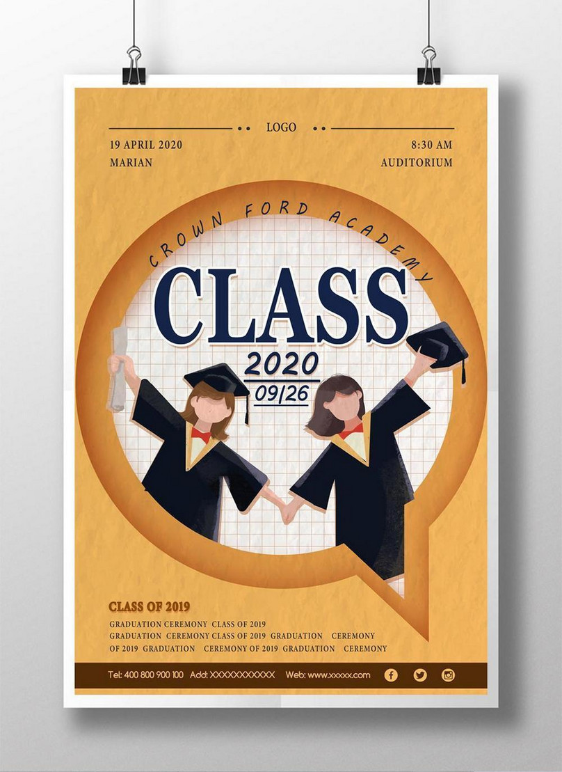 Yellow learning education graduation season sale poster template ...