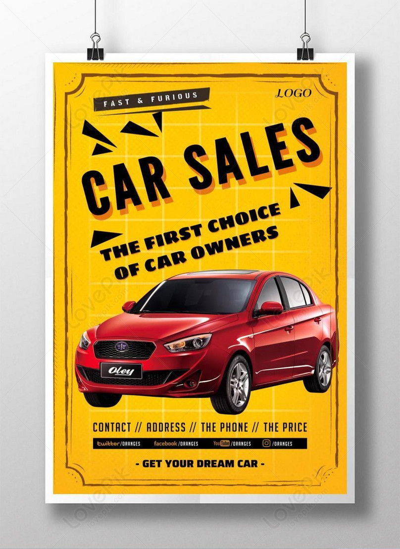 Yellow Car Poster Design Template, yellow car poster design Photo, yellow car poster design Free Download