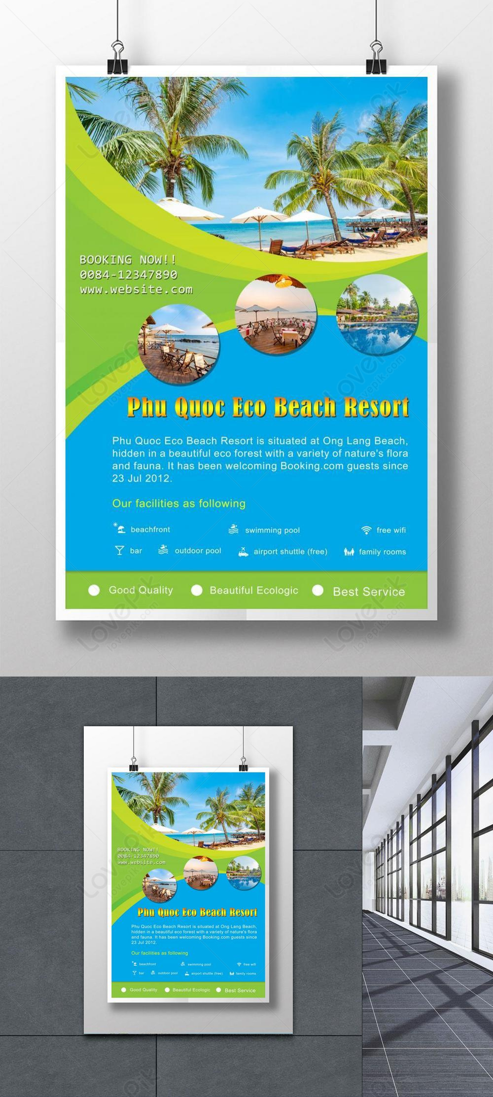 Vietnam travel comfort hotel profile poster template image_picture free ...