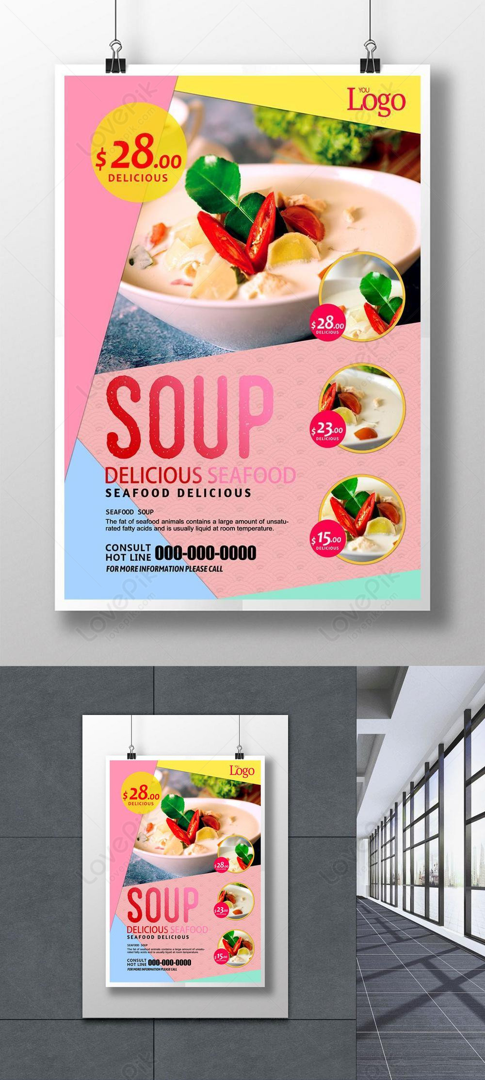 colorful-display-delicious-food-poster-template-image-picture-free