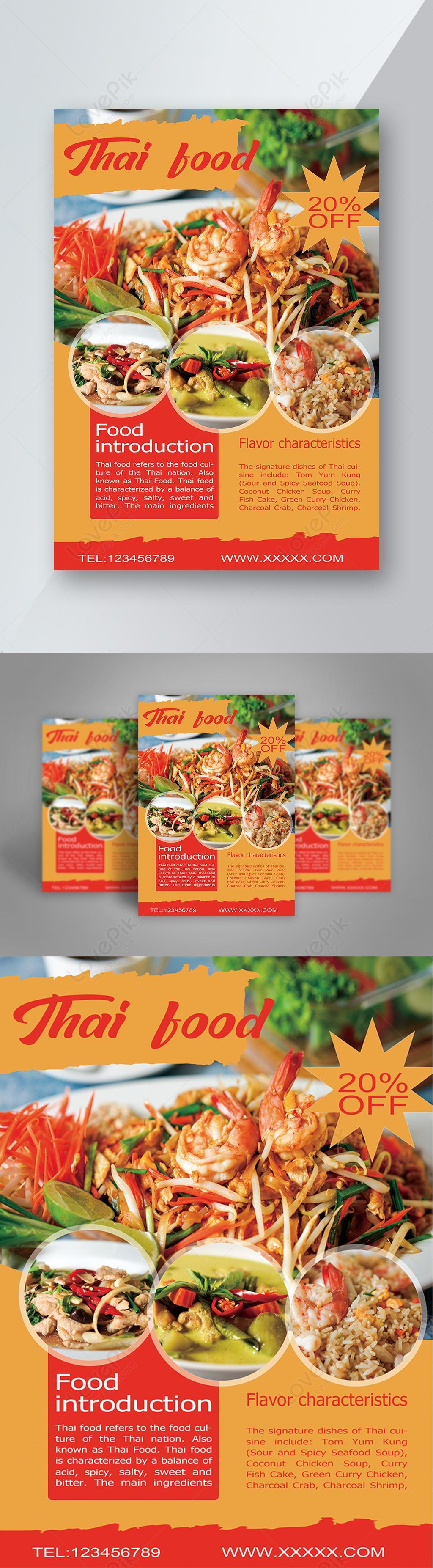 Thai food creative flyer template image_picture free download 450022794 ...