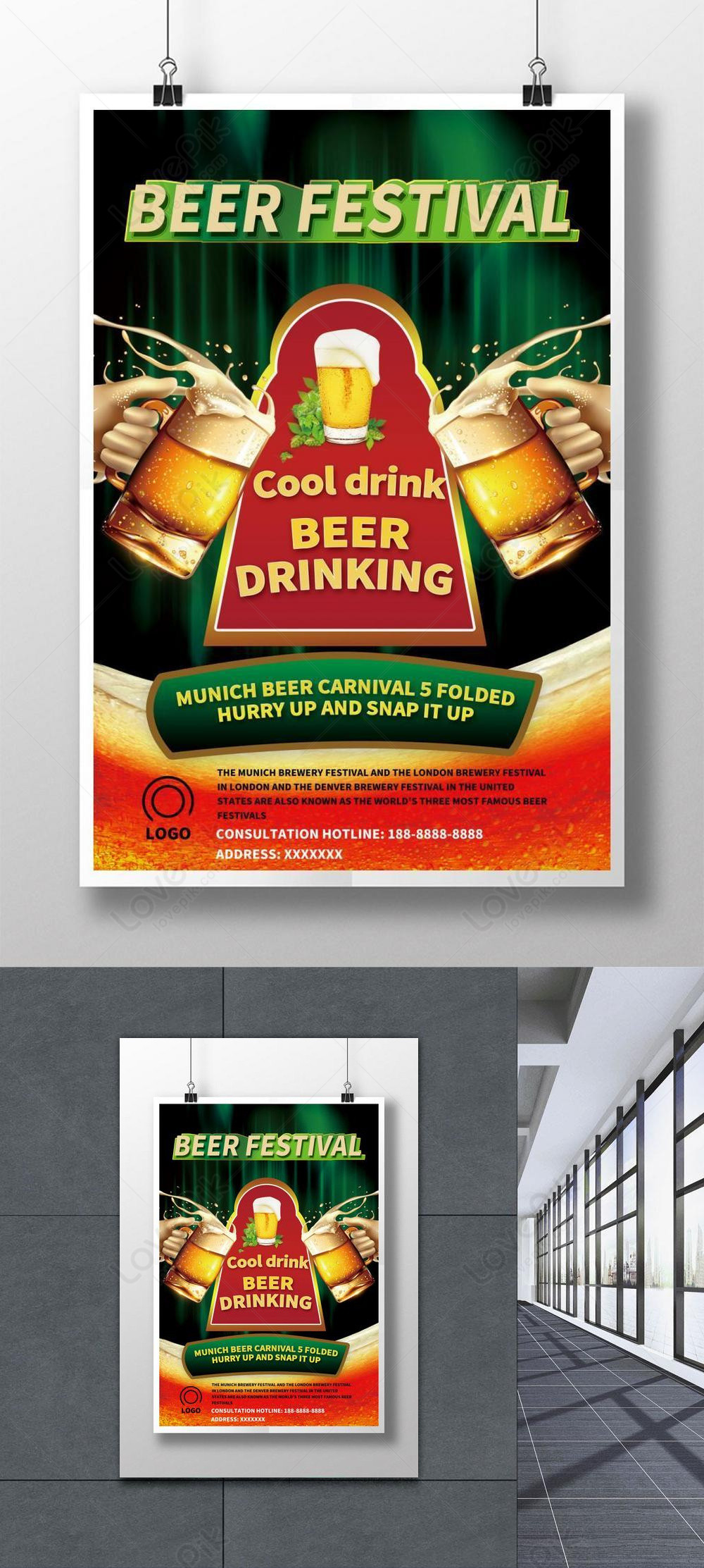 Beer Festival Poster Template Imagepicture Free Download 450022147 