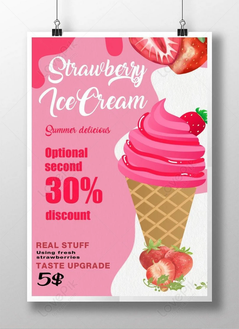Ice cream promotion creative poster template image_picture free In Ice Cream Party Flyer Template