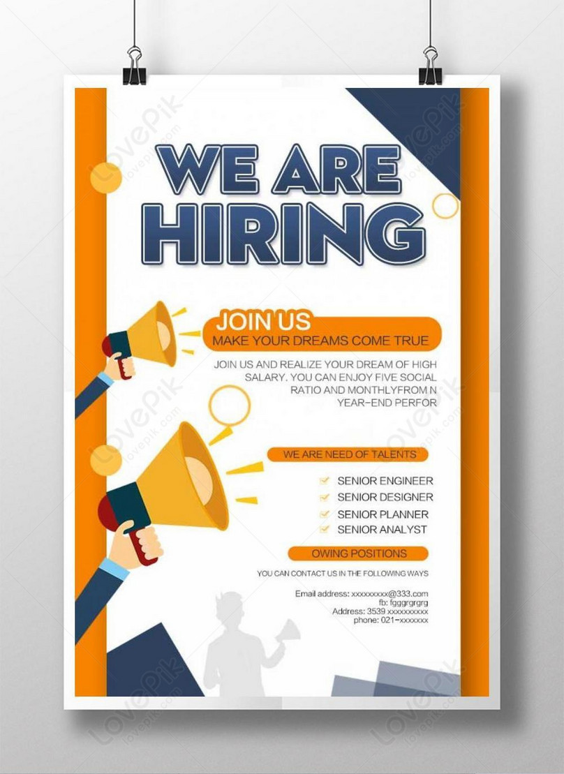 Classic Hiring Posters Template Image Picture Free Download 450022224 Lovepik Com