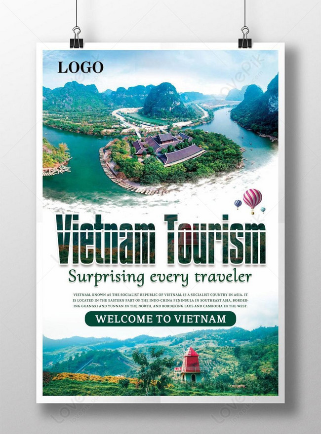 Poster Pariwisata Vietnam Sederhana Gambar Unduh Gratis_ Templat 450022230_Format Gambar Psd_Lovepik.com
