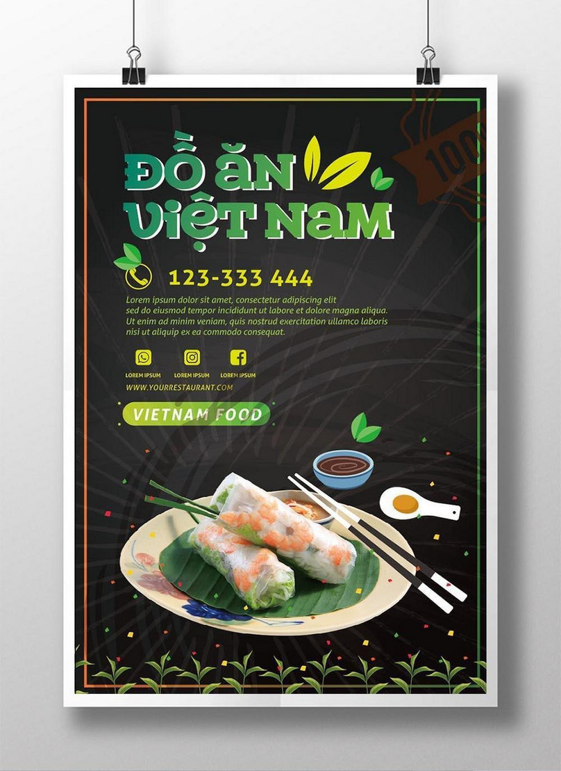 Poster Of Vietnamese Sweet Food Template, beef poster, food poster, happy poster