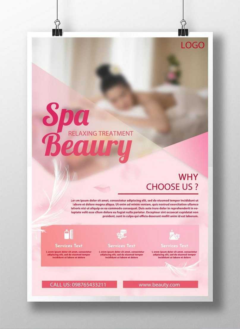 Geometry fresh beauty spa poster template image_picture free download ...