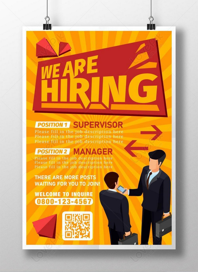 Orange Vitality Recruitment Poster Template Image Picture Free Download 450020362 Lovepik Com