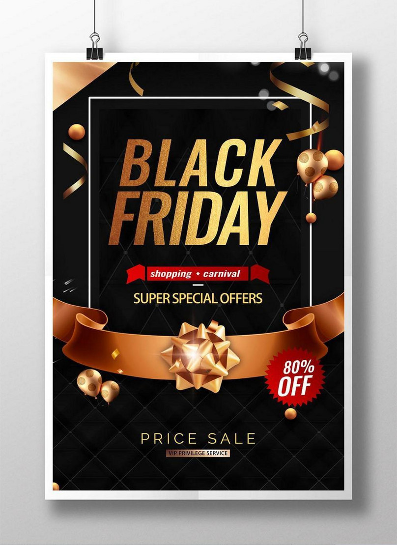 Black friday golden promotion sale template template image_picture free ...