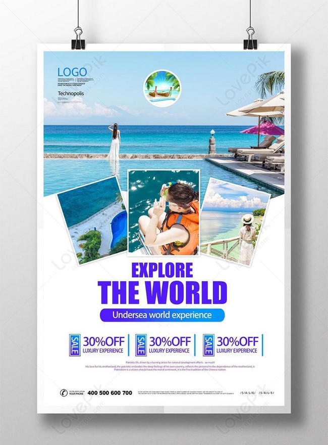 Poster Wisata Liburan Pantai Liburan Kreatif Segar Gambar Unduh Gratis_ Templat 450022429_Format Gambar Psd_Lovepik.com