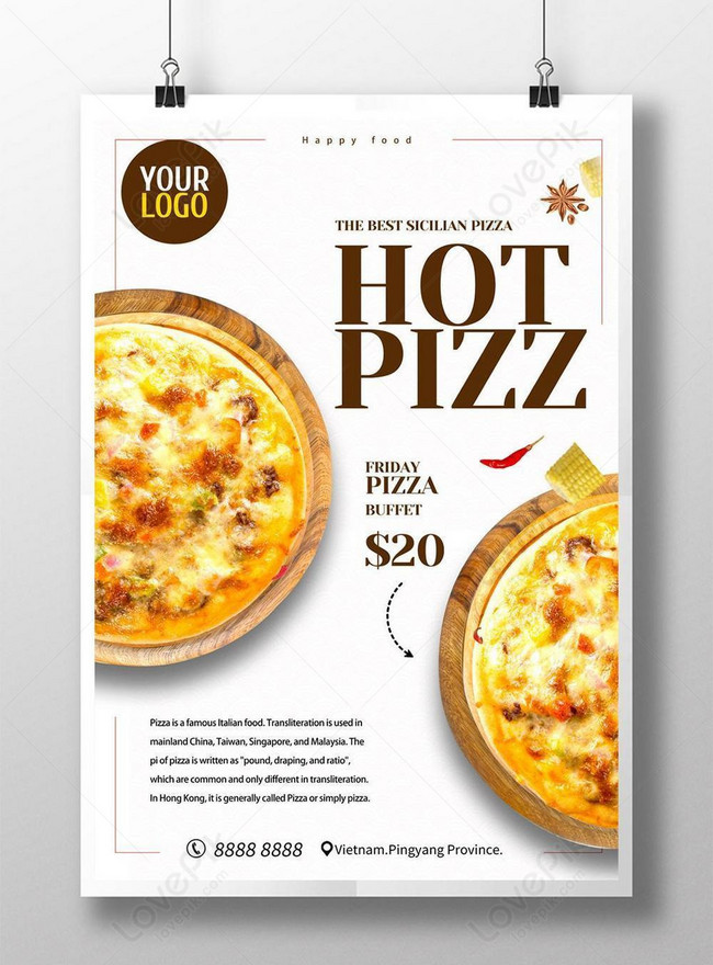 Template Template Poster Promosi Makanan Katering Makanan Pizza Lezat ...