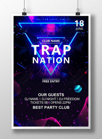 Red Fashion Music Club Party Poster Template Image Picture Free Download Lovepik Com