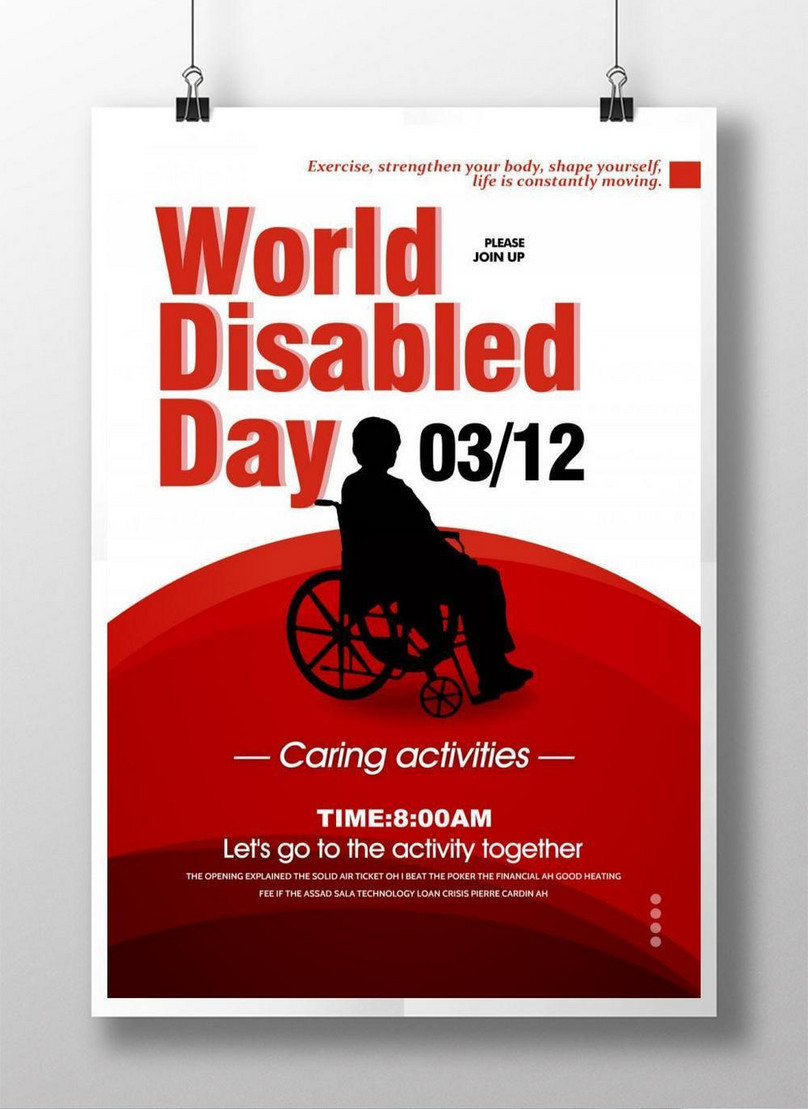 Fashion World Disability Day Promotion Poster Template Image_picture ...