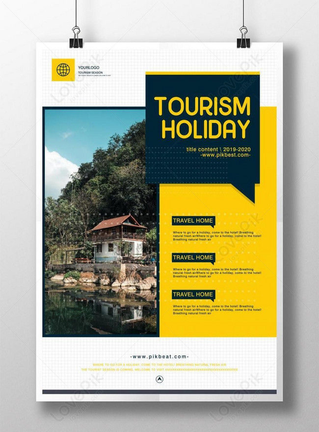 Template Desain Poster Wisata Liburan Homestay Untuk Diunduh Gratis Lovepik