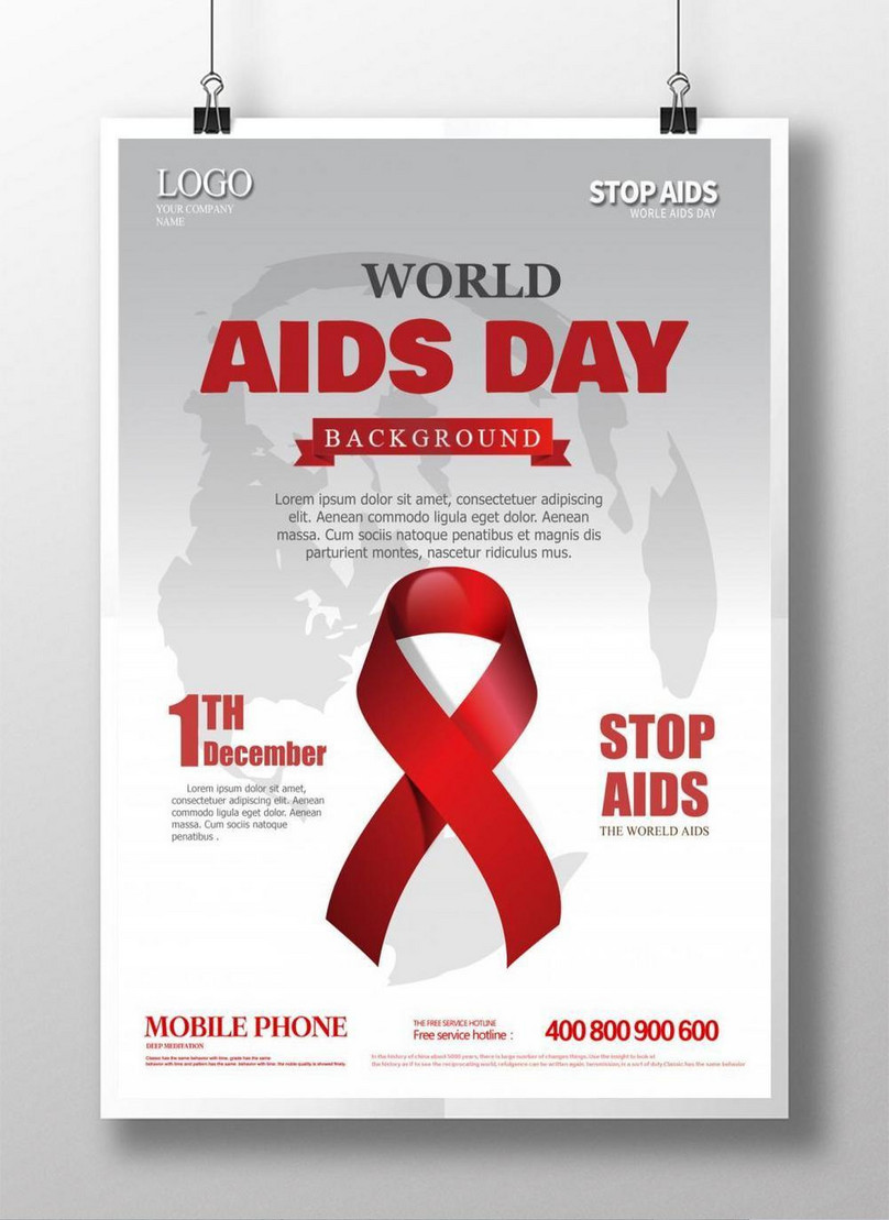 World aids day poster template image_picture free download Intended For Hiv Aids Brochure Templates