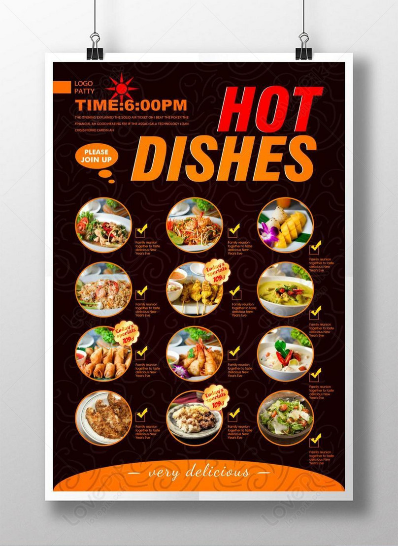 Modern stylish restaurant menu design template image_picture free With Sample Menu Design Templates
