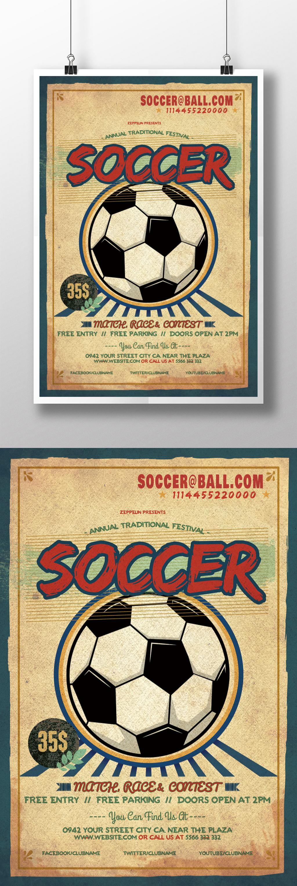 soccer flyer templates free download