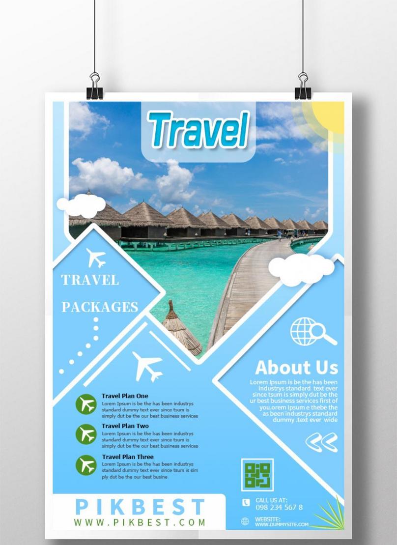 background travel poster design